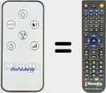 Replacement remote control for REMCON1872