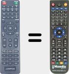Replacement remote control for REMCON1944