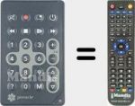 Replacement remote control for REMCON2001