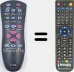 Replacement remote control for REMCON2036