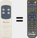 Replacement remote control for REMCON2065