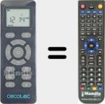 Replacement remote control for REMCON2074