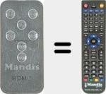 Replacement remote control for WEEE (REMCON2078)