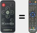 Replacement remote control for Sigma004