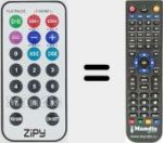 Replacement remote control for Zipy001