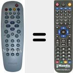 Replacement remote control for REMCON1263
