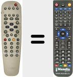 Replacement remote control for REMCON1293