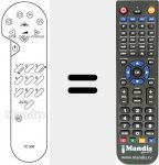 Replacement remote control for REMCON753