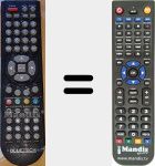 Replacement remote control for TQT133-001