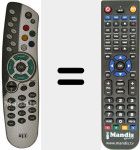 Replacement remote control for REMCON1041