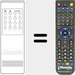 Replacement remote control for REMCON1269