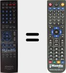 Replacement remote control for RCR0518 (A70175208)