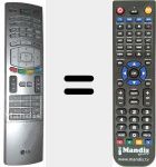 Replacement remote control for 6710V00151E