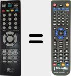 Replacement remote control for MKJ33981404