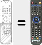 Replacement remote control for RC61331
