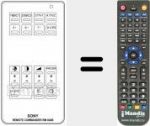 Replacement remote control for RM 604 B (A1009009A)