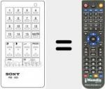 Replacement remote control for RM 605 (A1009022A)
