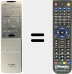 Replacement remote control for RRMCG1292CESA