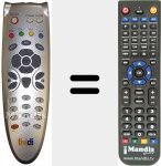 Replacement remote control for REMCON258