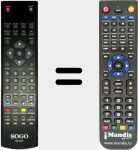 Replacement remote control for SS-2237