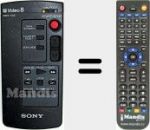 Replacement remote control for RMT-502 (146539591)