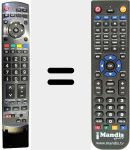 Replacement remote control for REMCON579