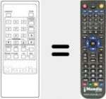 Replacement remote control for REMCON1233