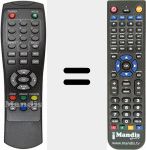 Replacement remote control for DVB-T 2012
