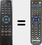 Replacement remote control for DR 9100 CI