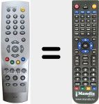 Replacement remote control for RC 633 (014002900)