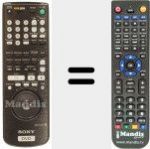 Replacement remote control for RMT-D 120 P (141898931)
