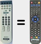 Replacement remote control for RM 334 (147911111)