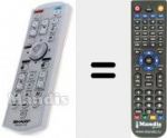 Replacement remote control for RRMCGA313WJSA