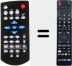 Replacement remote control for MD86162