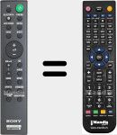 Replacement remote control for RMT-AH500U (1-493-544-11)