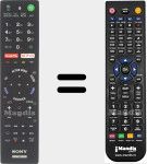 Replacement remote control for RMF-TX 200 E (149312911)