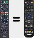 Replacement remote control for RMF-TX310E (149345521)