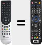 Replacement remote control for REMCON281