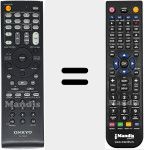 Replacement remote control for RC-762M (24140762)