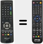 Replacement remote control for GA 591 WJSA (RRMCGA591WJSA)