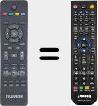 Replacement remote control for RC1825 (20520280)