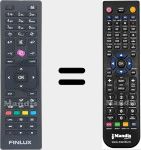 Replacement remote control for RC4875 (23266411)