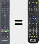 Replacement remote control for RC4876 (23281618)