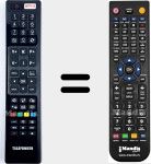 Replacement remote control for RC4848 (23292521)