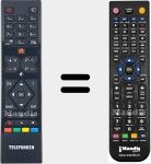 Replacement remote control for RC39105 (23536754)