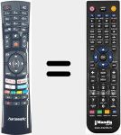 Replacement remote control for RC43135P (23551750)