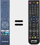 Replacement remote control for RC43135P (23551766)