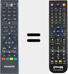 Replacement remote control for RC39105 (23571647)
