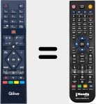 Replacement remote control for RC39105 (23573239)