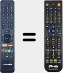 Replacement remote control for RC43160 (23592299)